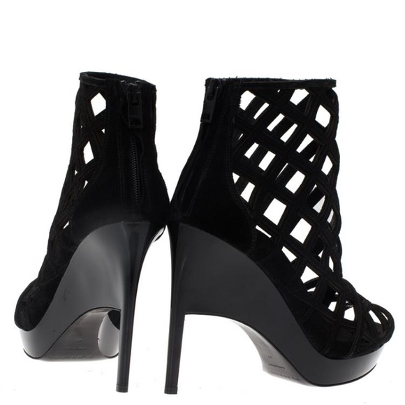 Burberry Edenside Cage Wedge Ankle Boot (SZ 37.5) - Picture 4 of 5